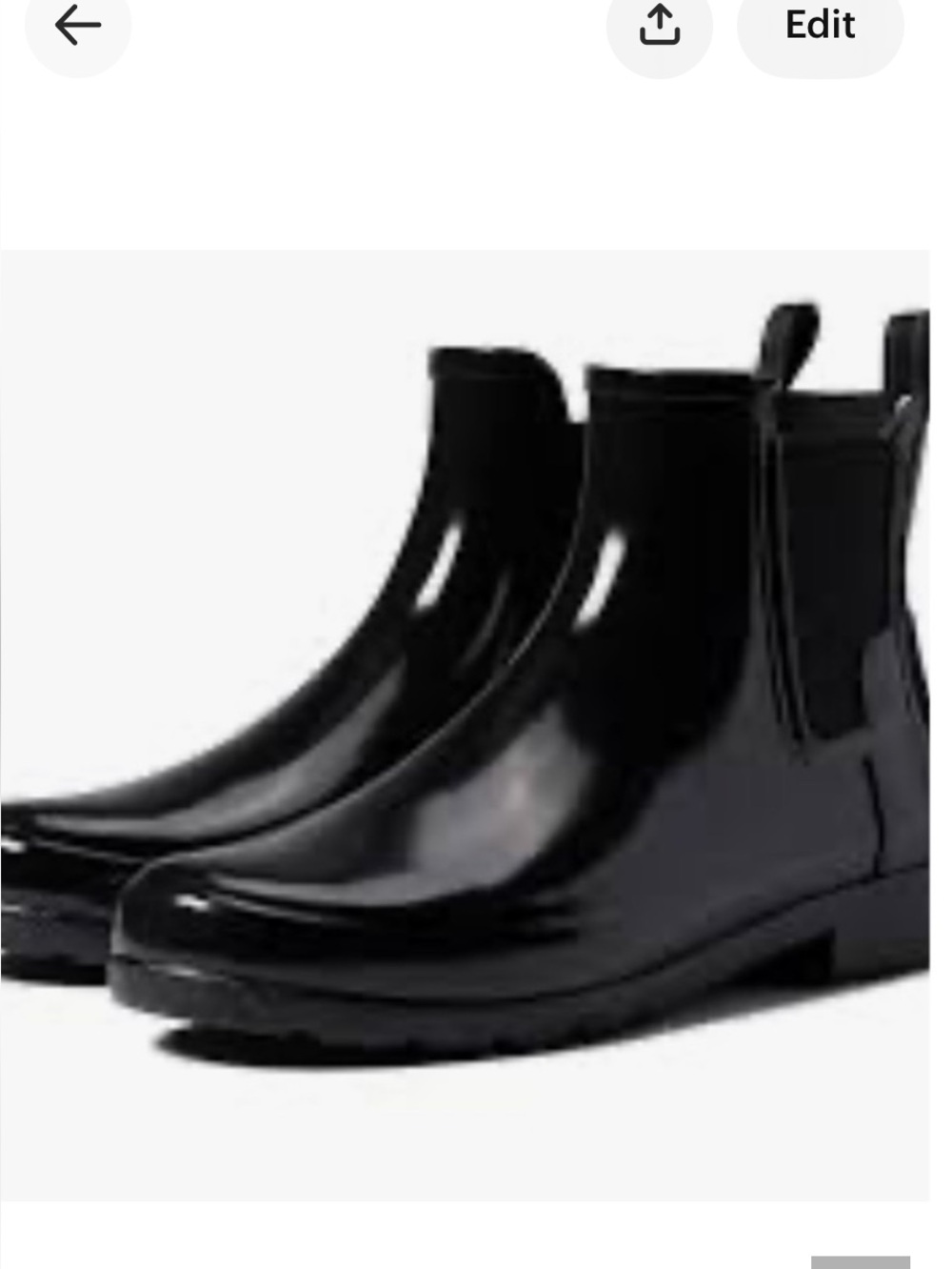 Woman’s Black Chelsea Rain Boots